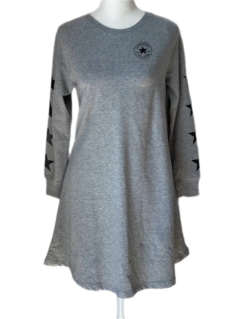 Converse NWT Girls Size XL Kids 13-15 Yrs Dark Gary Heather Tee Shirt Dress